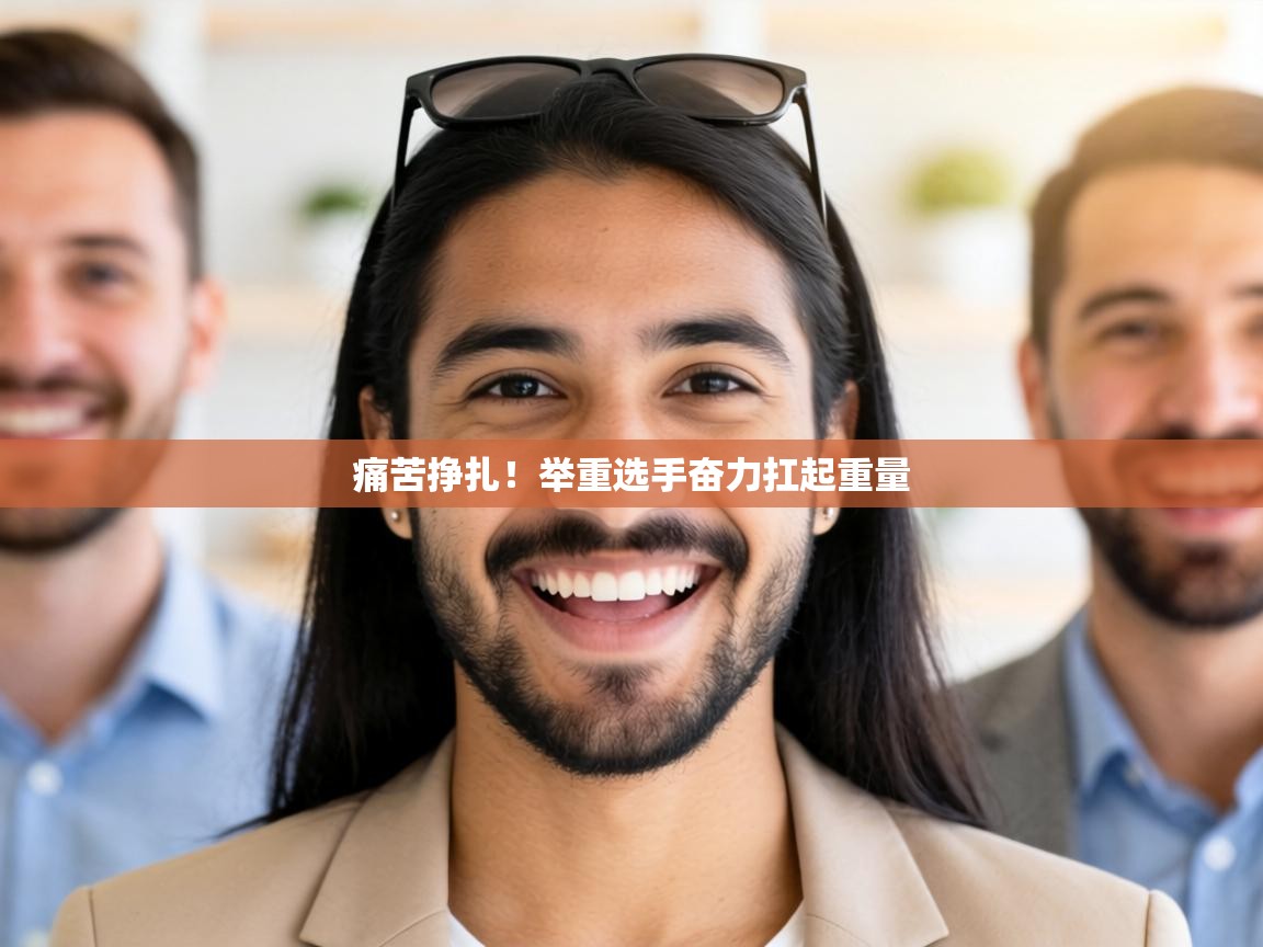 痛苦挣扎！举重选手奋力扛起重量  第1张